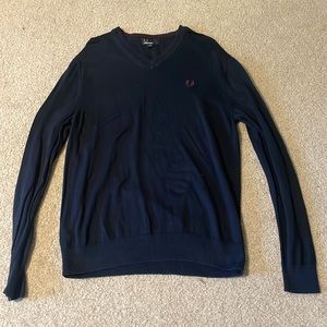 fred perry blue sweater